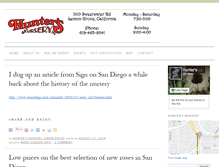 Tablet Screenshot of huntersnursery.com